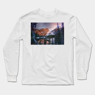 Moody Daybreak at Dream Lake Long Sleeve T-Shirt